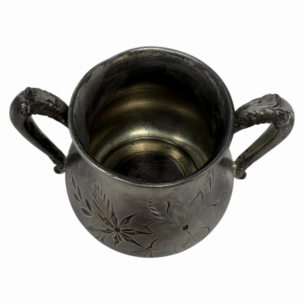 Westminster CMC B14 Heavy Silver Plate Teapot Sugar Bowl‎ Tarnished